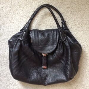 Fendi Black Leather Handbag